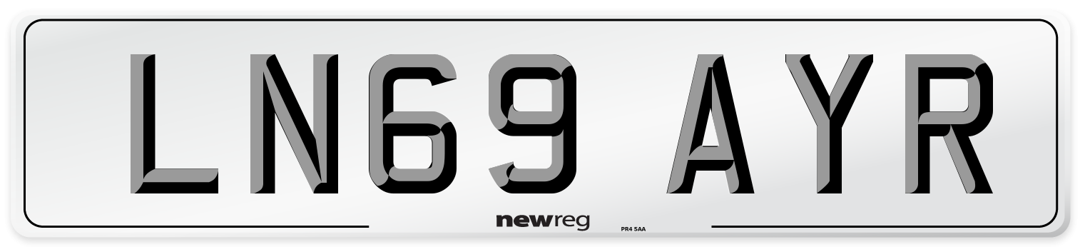 LN69 AYR Number Plate from New Reg